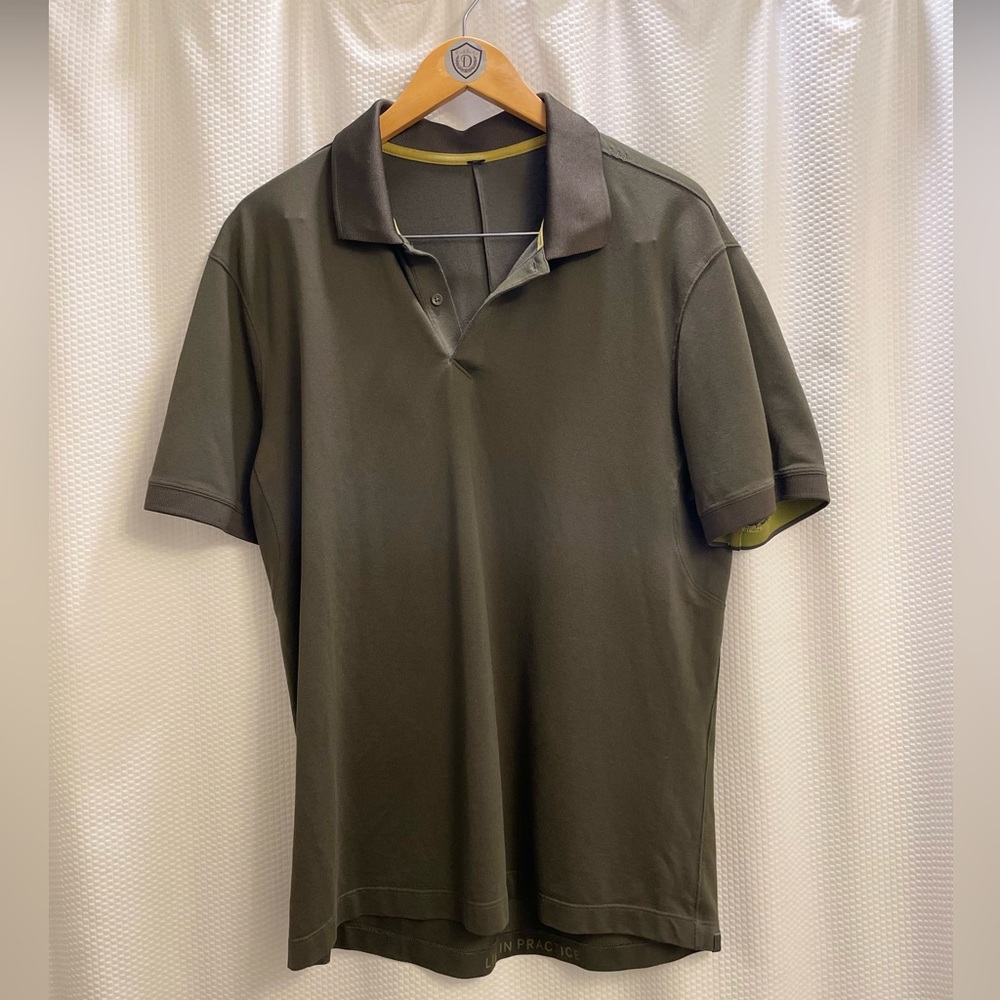 lululemon athletica Olive Polo Shirt